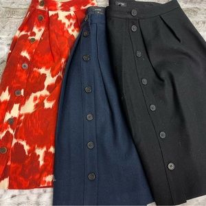Bundle 3 J.Crew Wool Flare Skirts